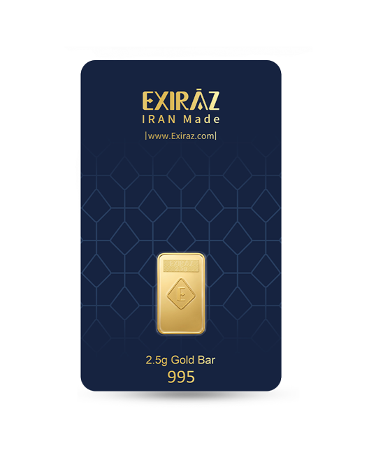 شمش 24 عیار اکسیراز 2.5گرم