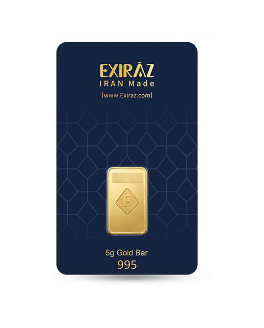 شمش 24 عیار اکسیراز 5گرم